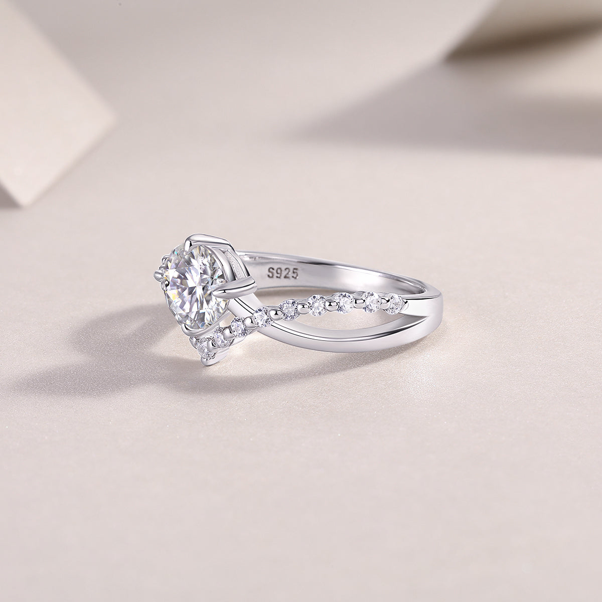 Crown of Love Moissanite Ring