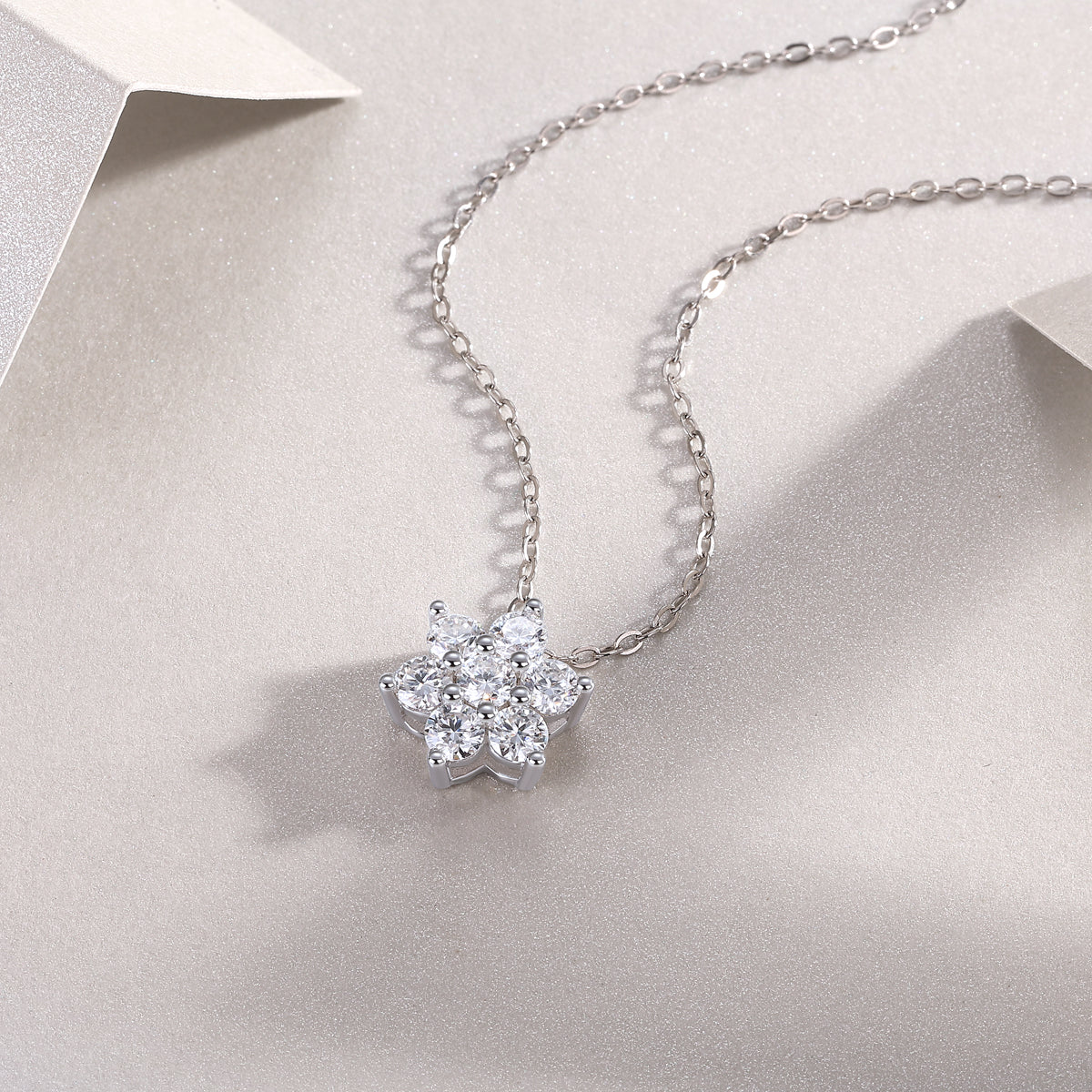 Snowflake Flutter Necklace