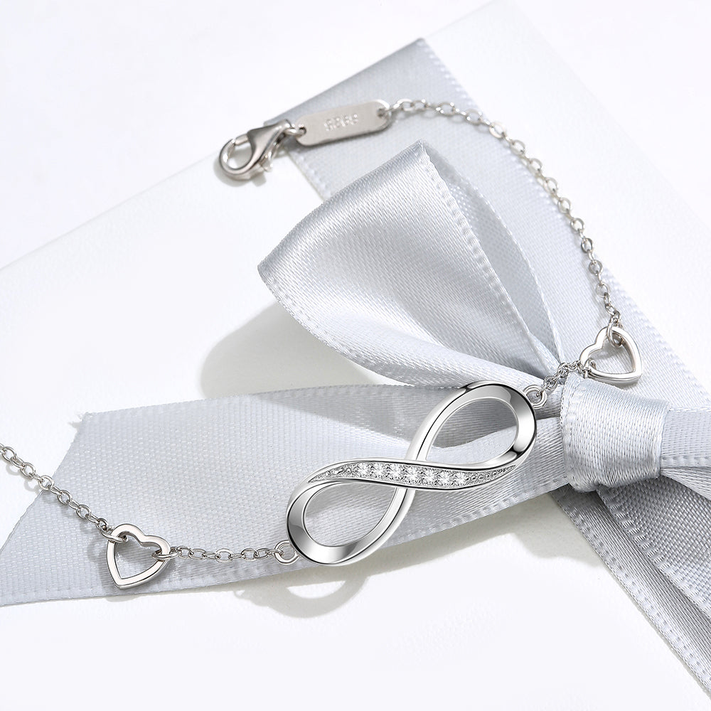 Eternal Infinity Bracelet in 925 Sterling Silver