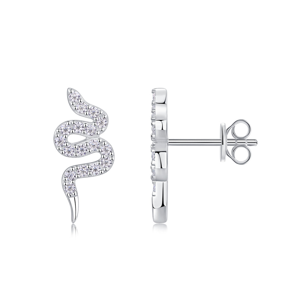 Serpent Glow Stud Earrings