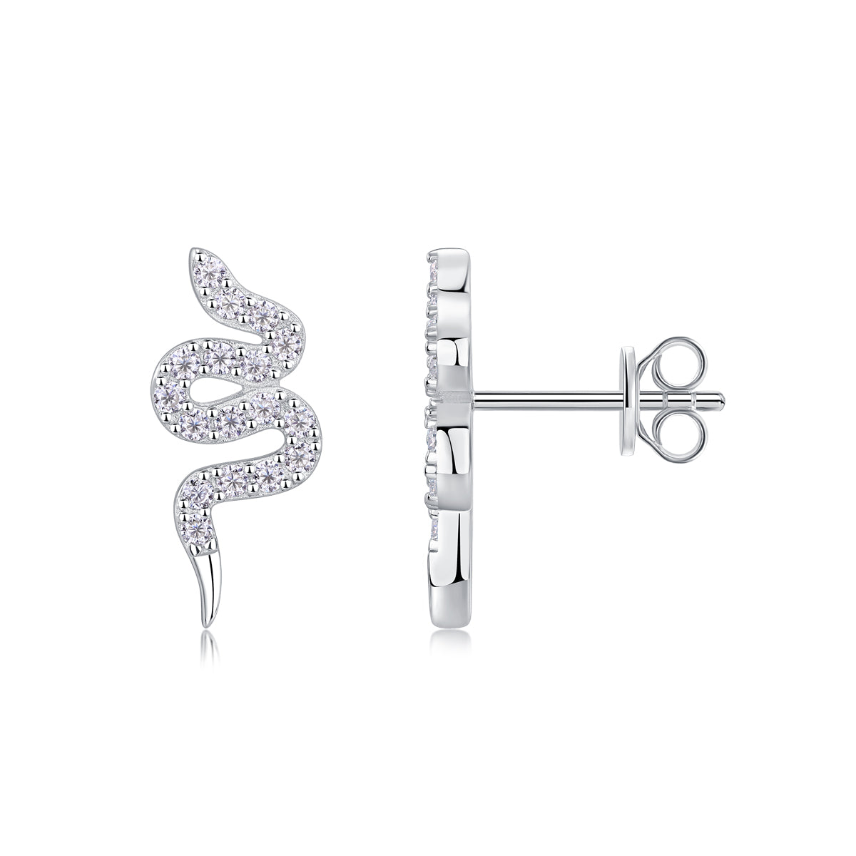 Serpent Glow Stud Earrings