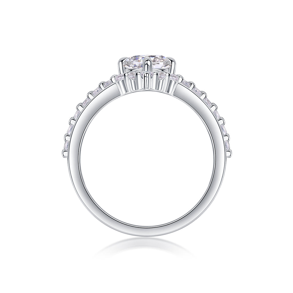 Crown of Love Moissanite Ring