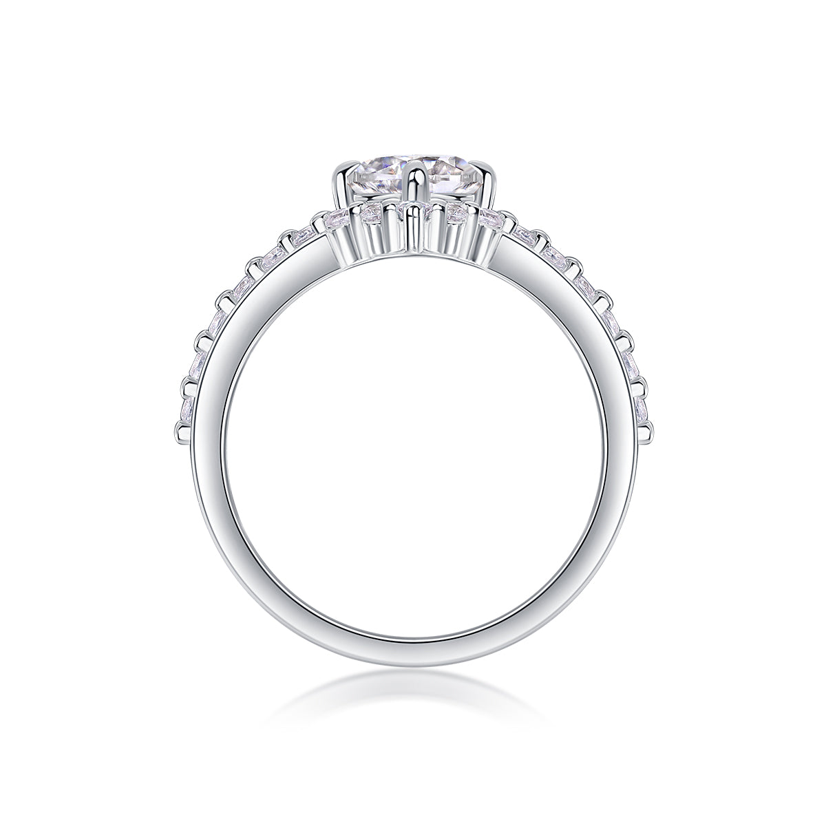Crown of Love Moissanite Ring