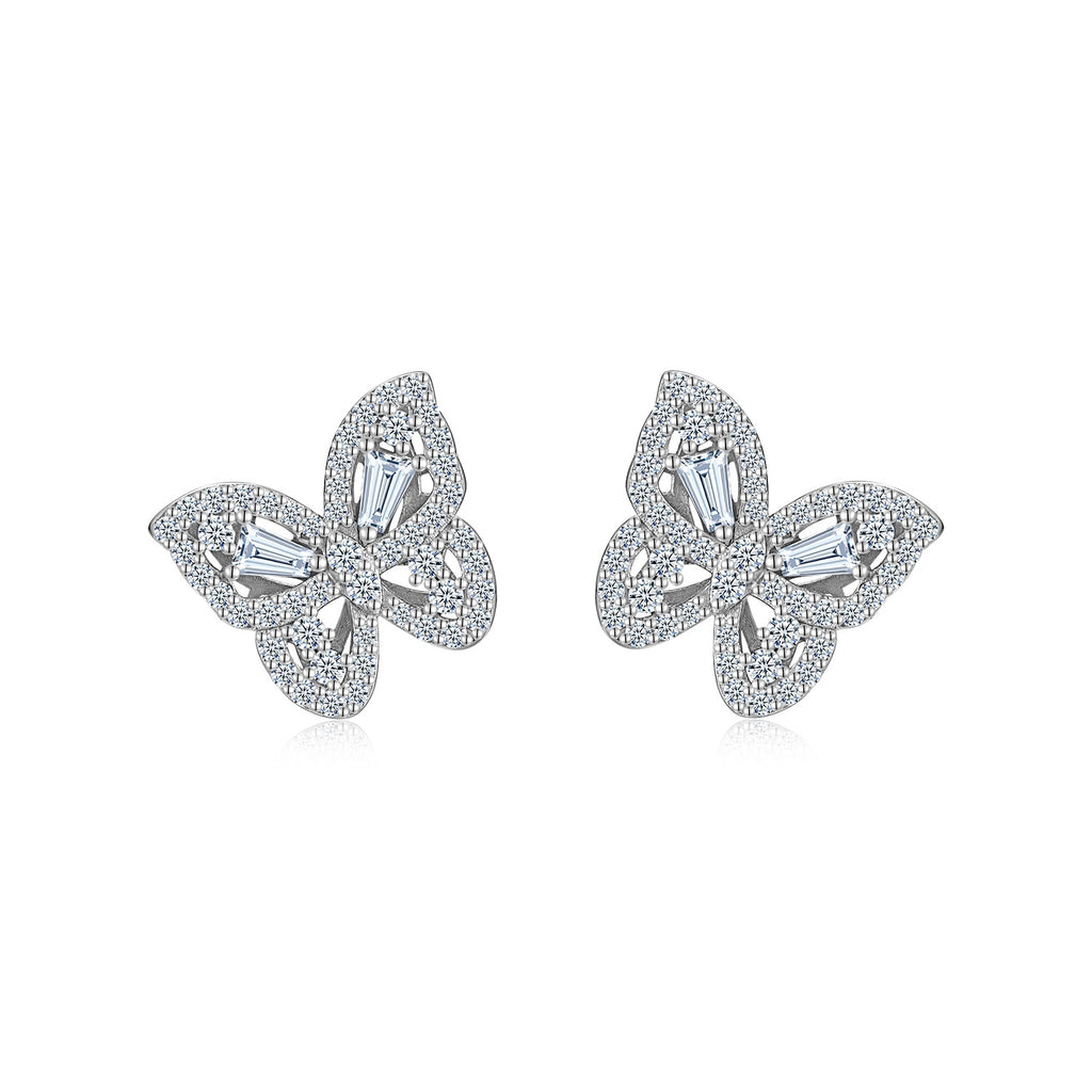 Butterfly Bloom Moissanite Earrings