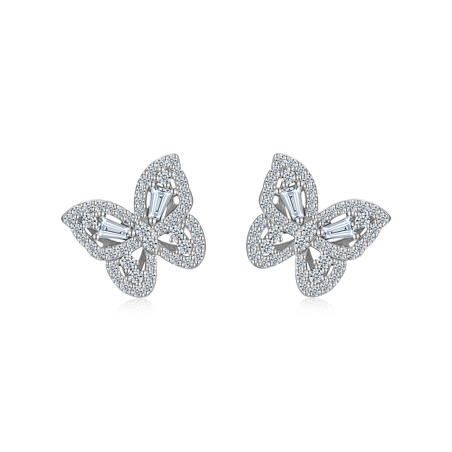 Butterfly Bloom Moissanite Earrings