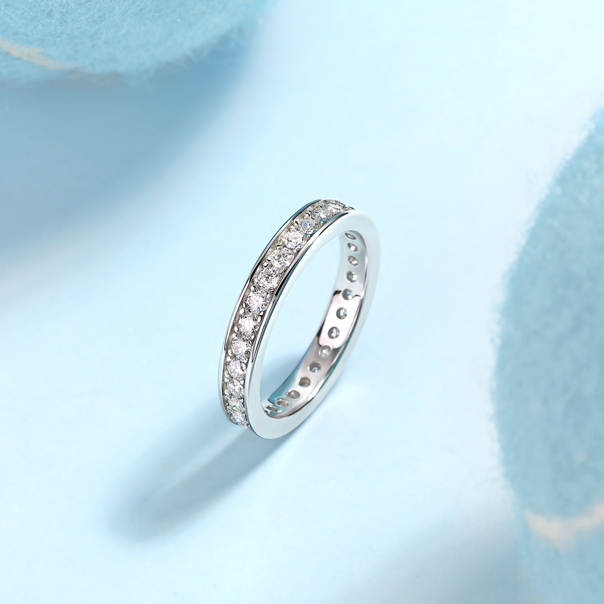 Eternal Line Moissanite Band Ring