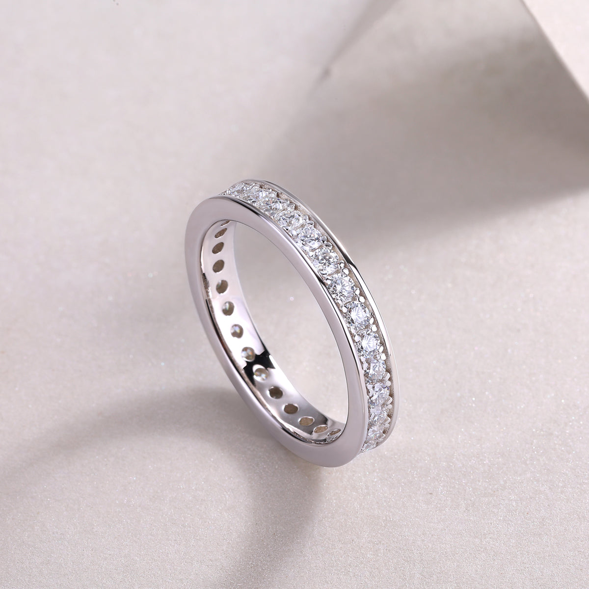 Eternal Line Moissanite Band Ring