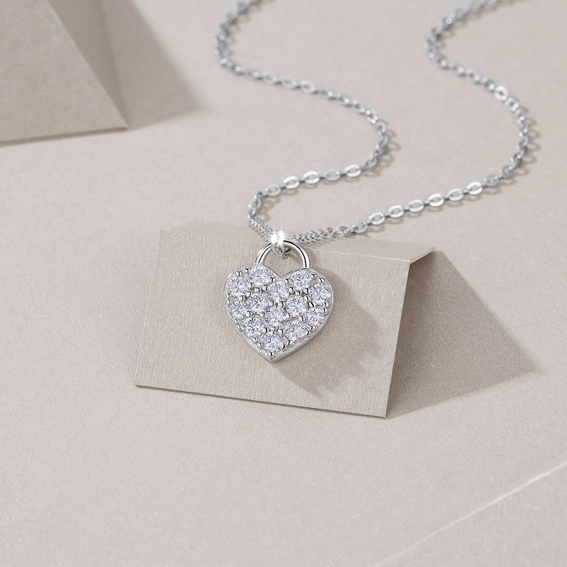 Crystal Heart Pendant Necklace