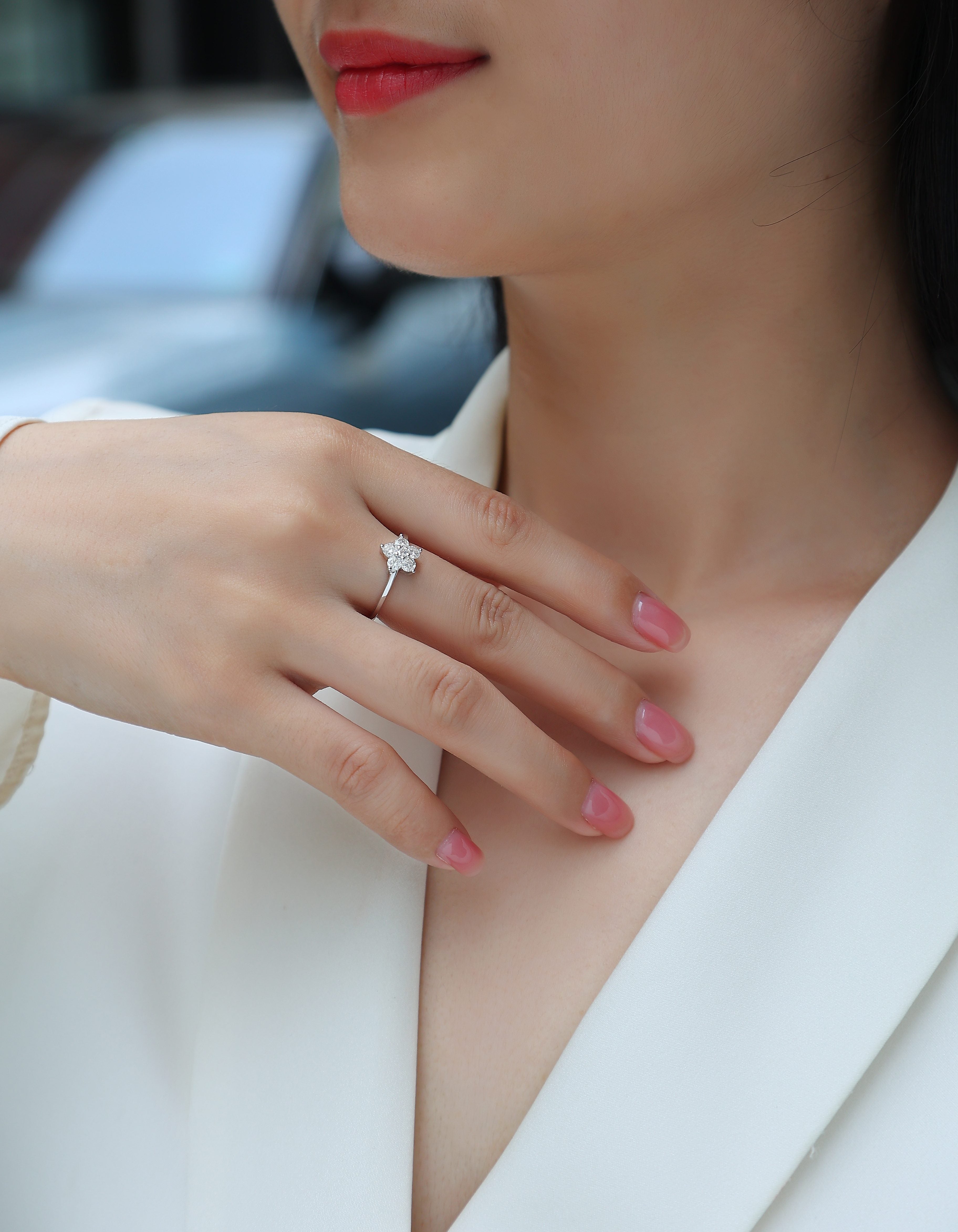 Bloom Grace Moissanite Ring
