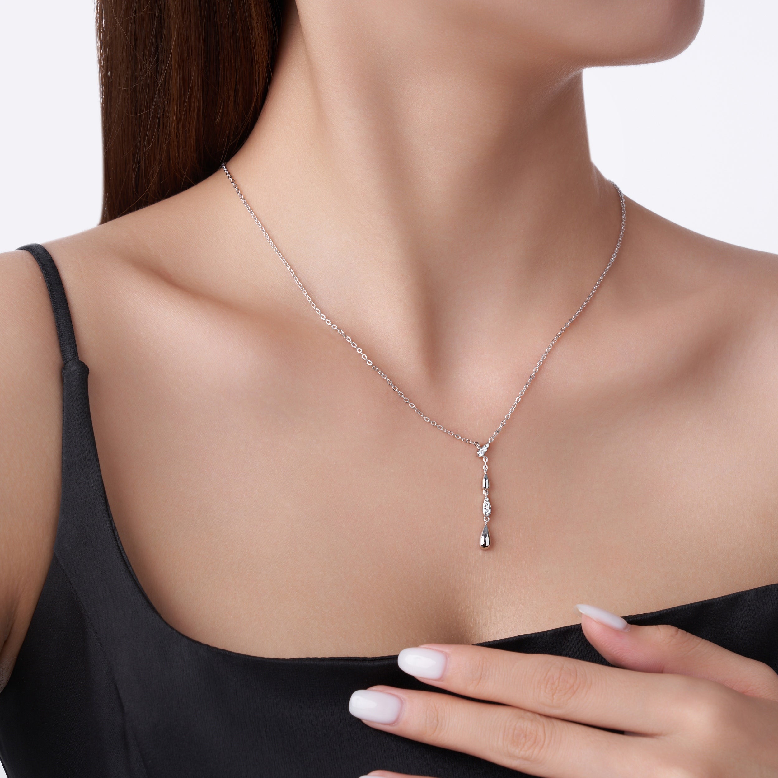 Eternal Drop Moissanite Necklace