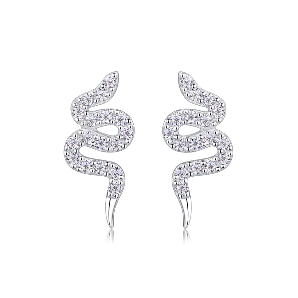 Serpent Glow Stud Earrings