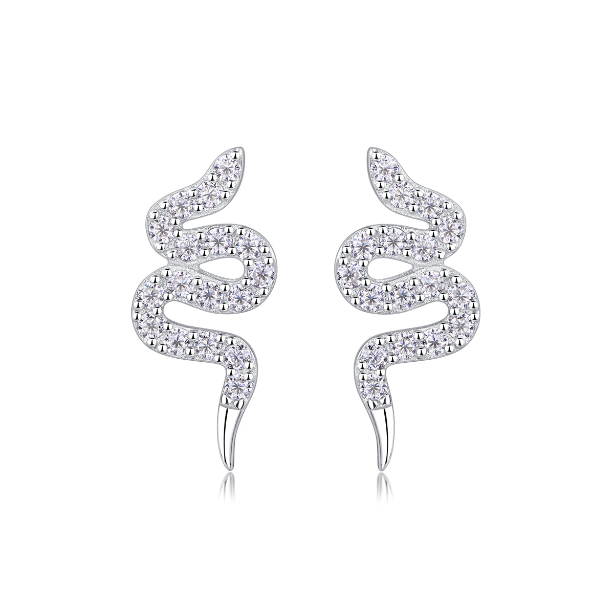 Serpent Glow Stud Earrings