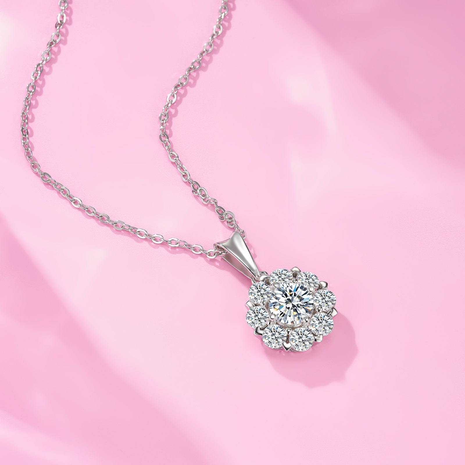 Celestial Bloom Moissanite Necklace