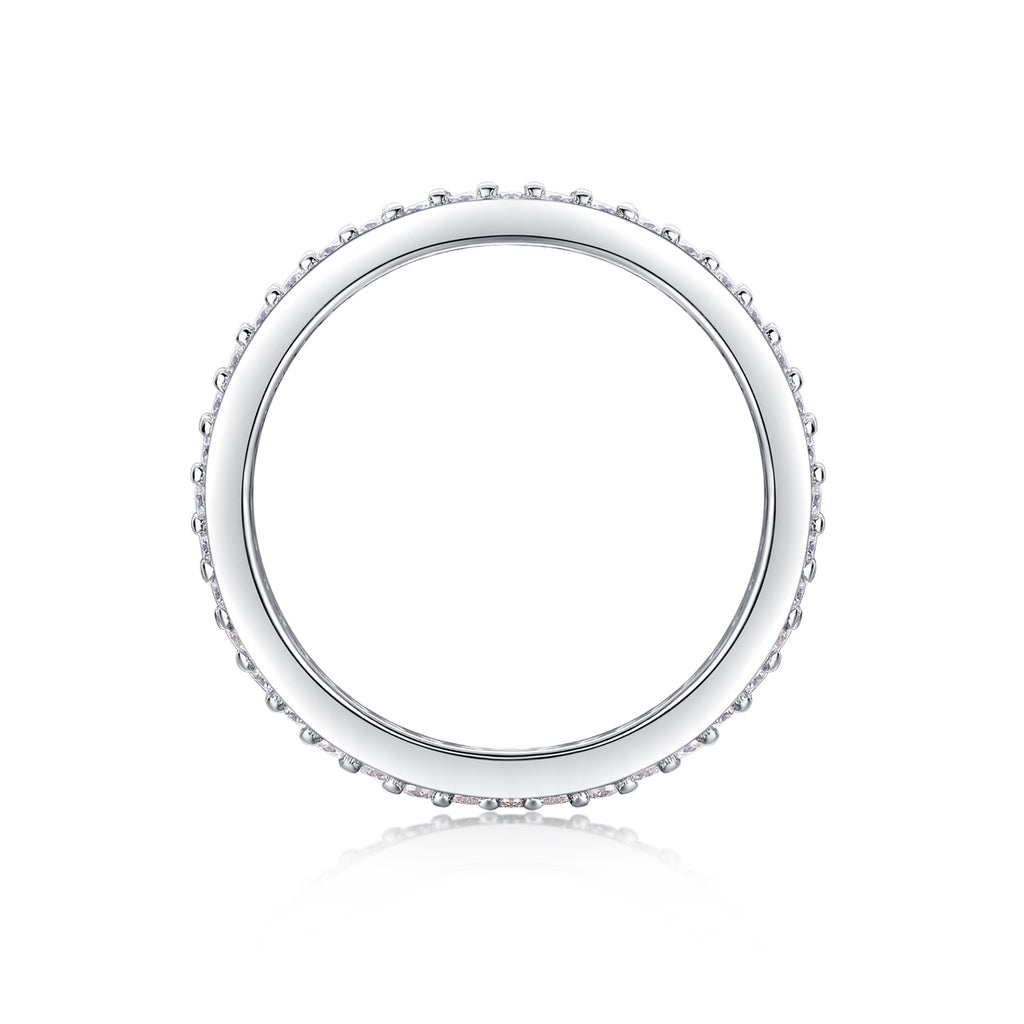 Starlight Pavé Moissanite Eternity Ring
