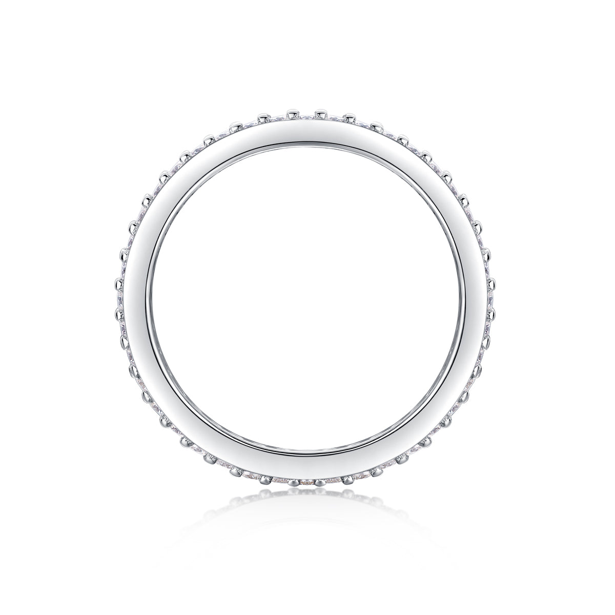 Starlight Pavé Moissanite Eternity Ring