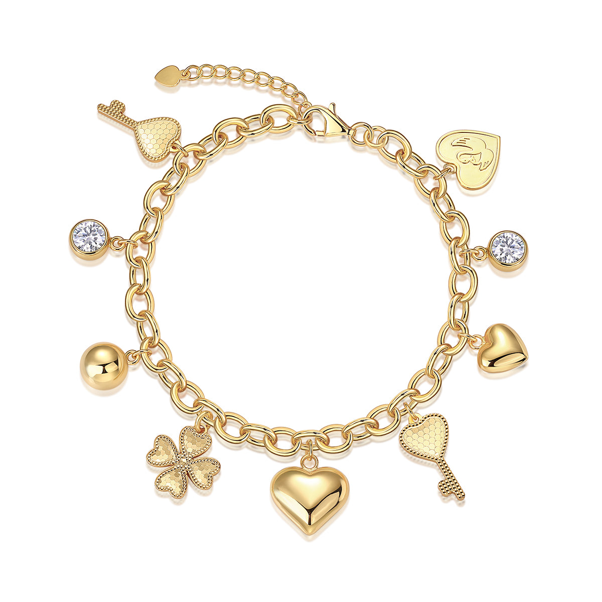 Golden Wishes Charm Bracelet