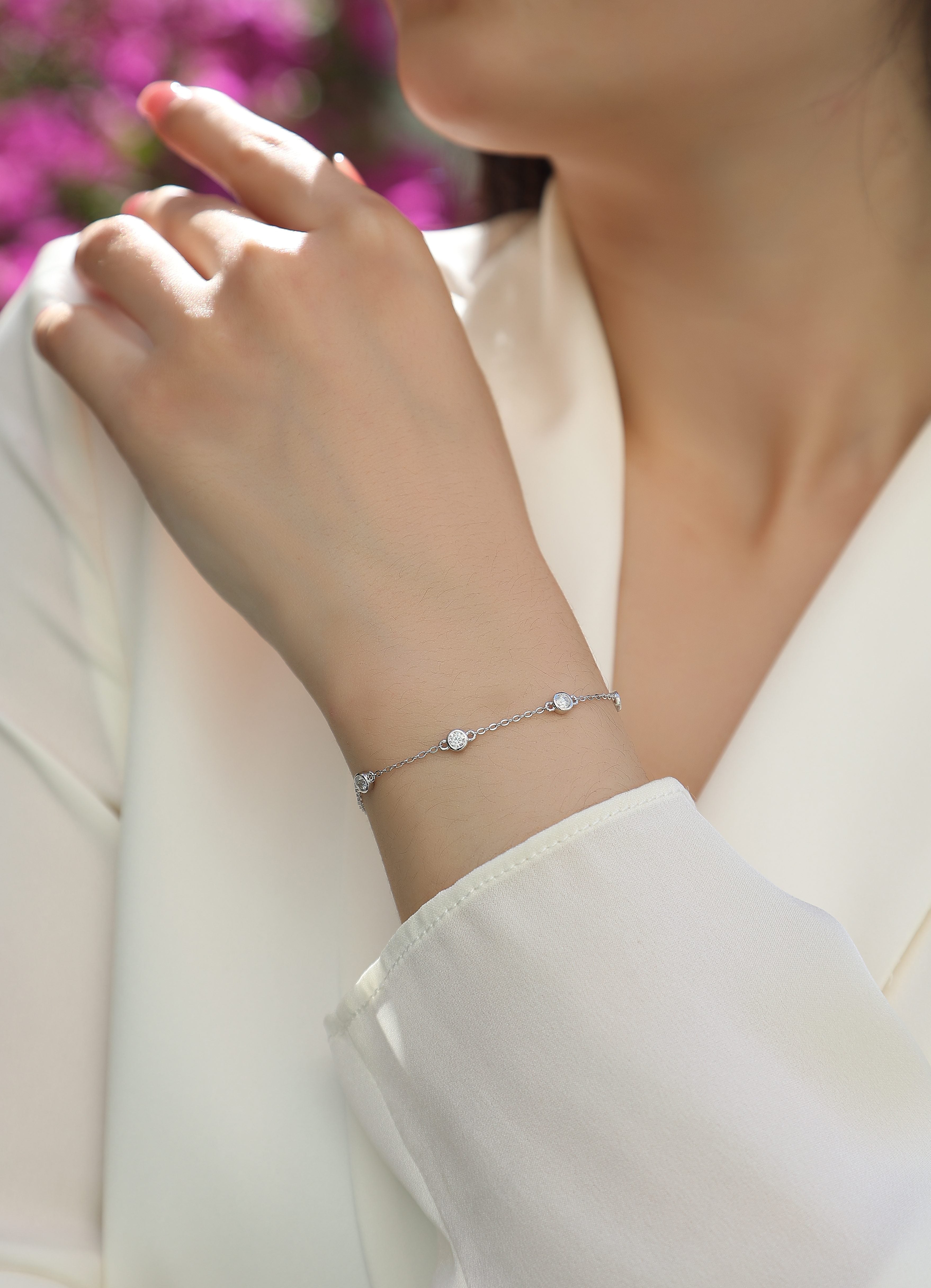 Bubble Spark Moissanite Bracelet