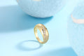 Golden Flow Moissanite Ring