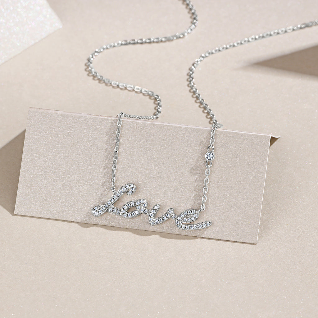 Love Script Necklace