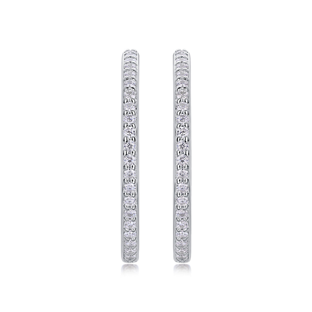 Ribbon Hoop Earrings