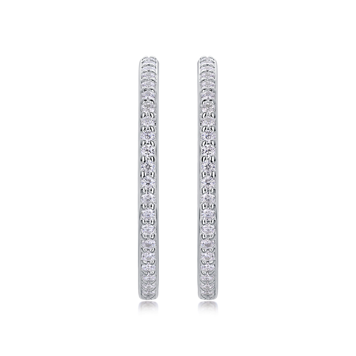 Ribbon Hoop Earrings