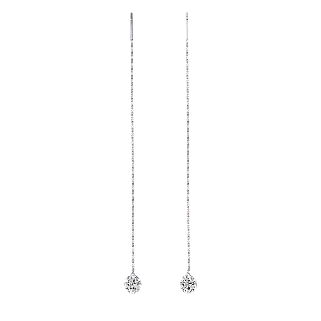 Luminous Drop Moissanite Earrings
