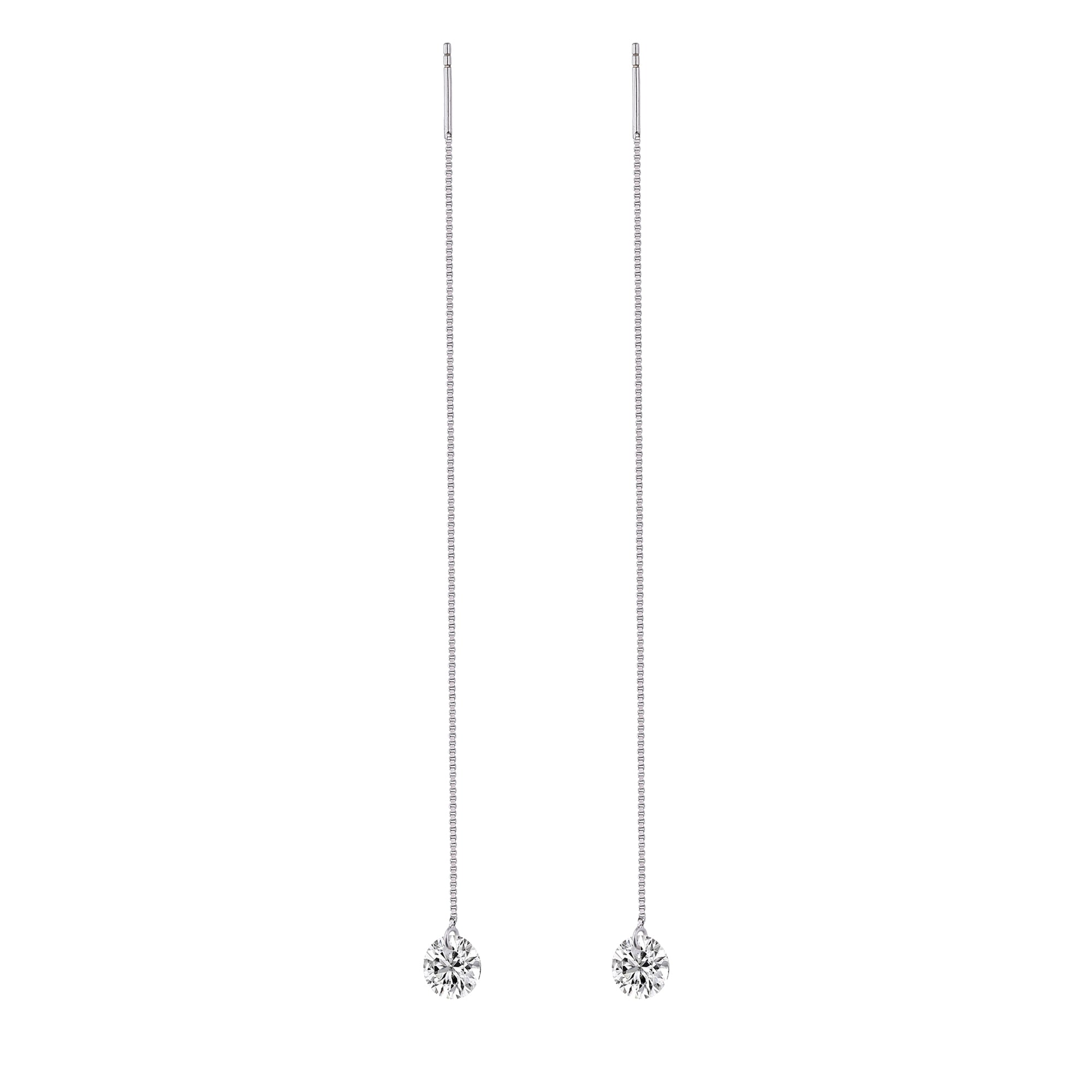 Luminous Drop Moissanite Earrings