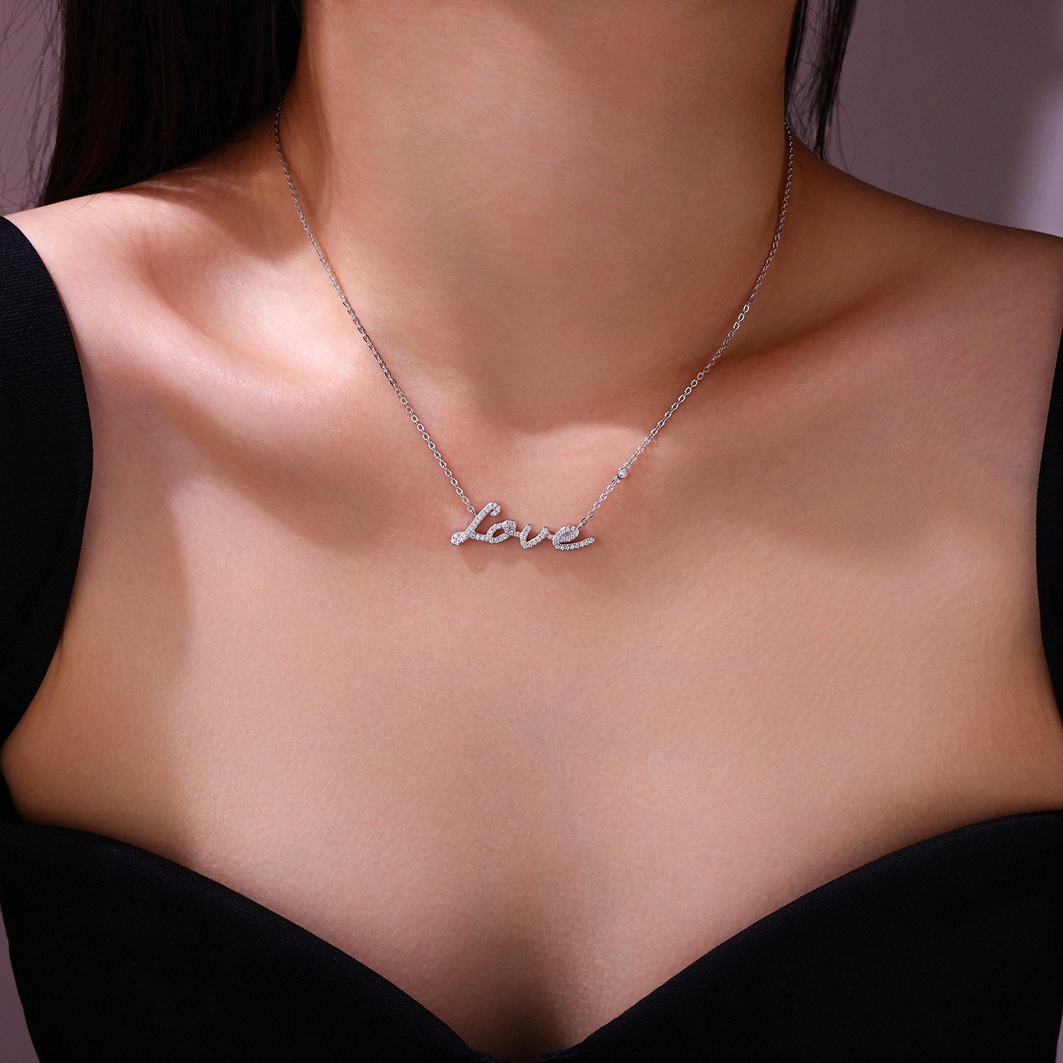 Love Script Necklace
