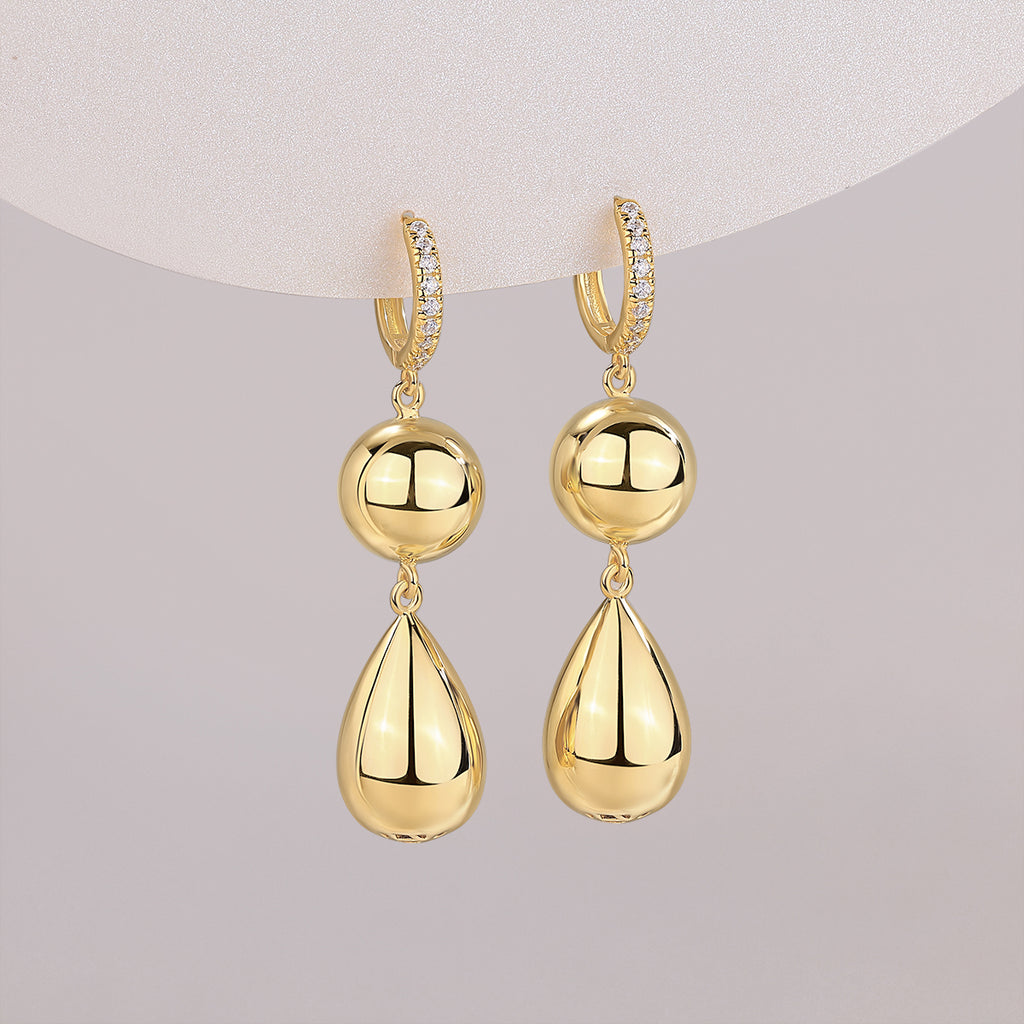 Golden Drop Earrings