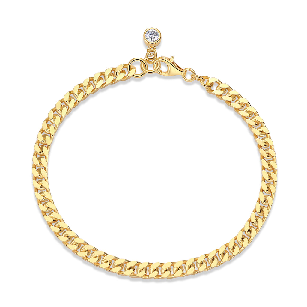 Golden Link Drop Bracelet