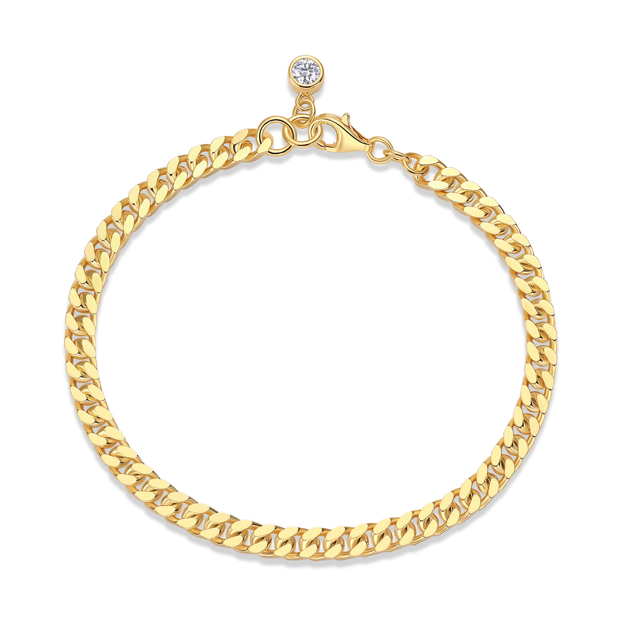 Golden Link Drop Bracelet