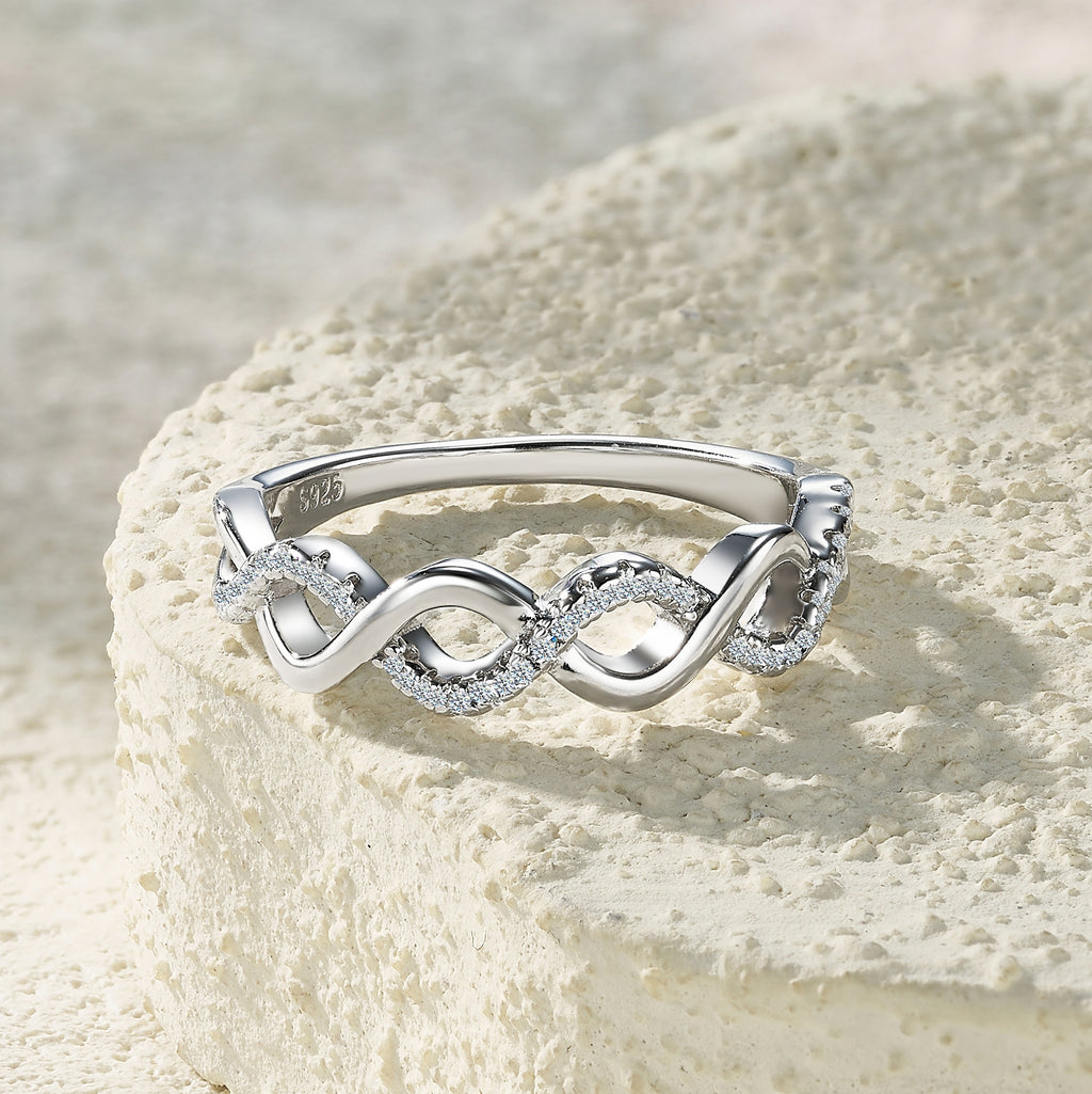 Eternal Wave Moissanite Ring