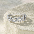 Eternal Wave Moissanite Ring