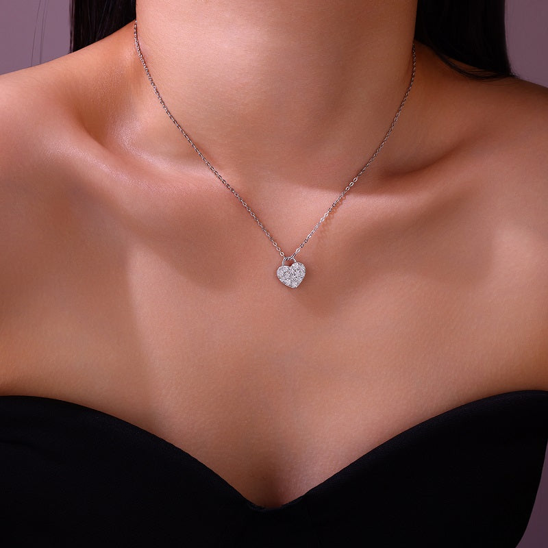 Crystal Heart Pendant Necklace
