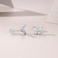 Crystal Butterfly Stud Earrings