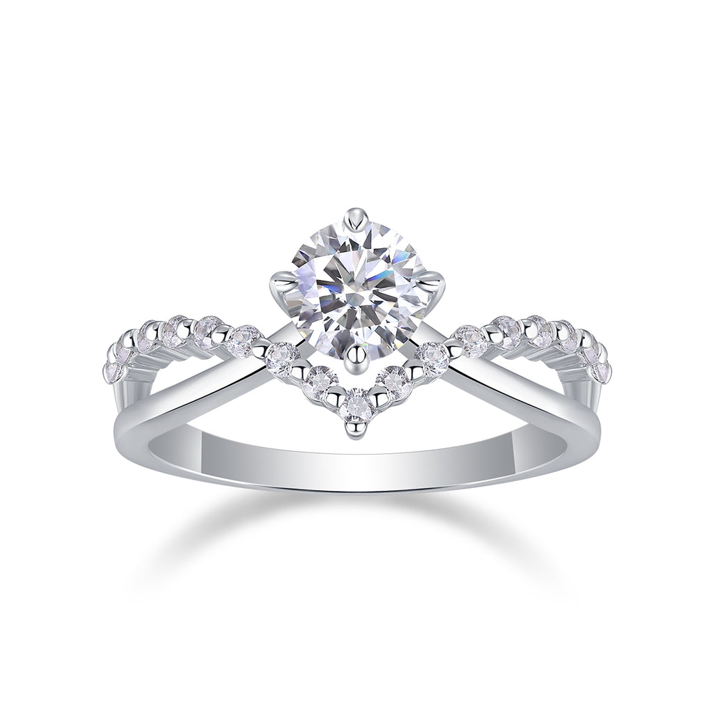 Crown of Love Moissanite Ring