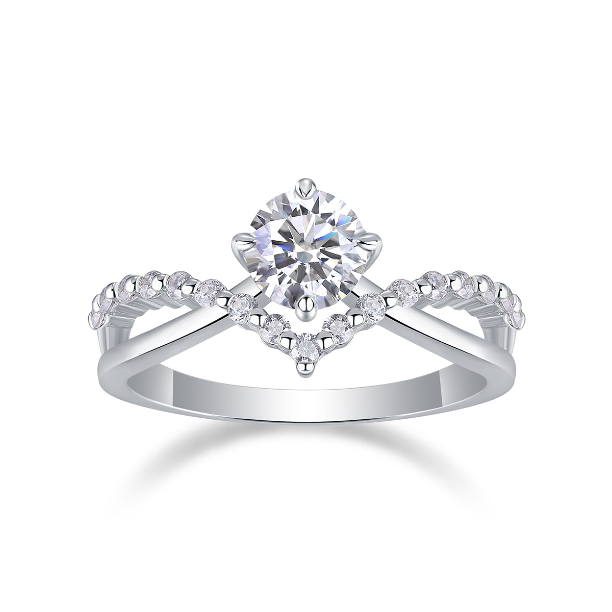 Crown of Love Moissanite Ring