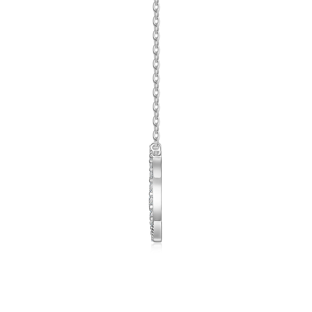 Celestial Crescent Moissanite Necklace