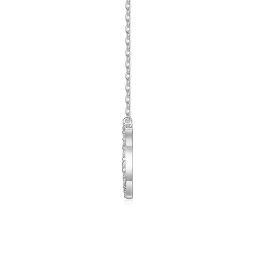 Celestial Crescent Moissanite Necklace
