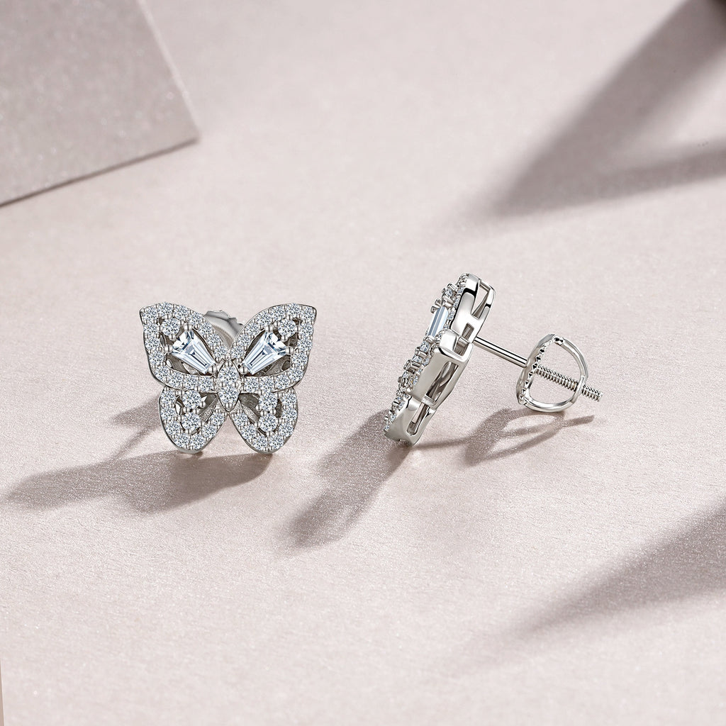 Butterfly Bloom Moissanite Earrings