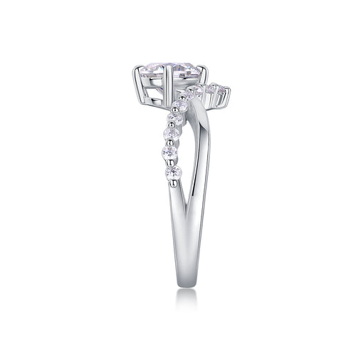 Crown of Love Moissanite Ring