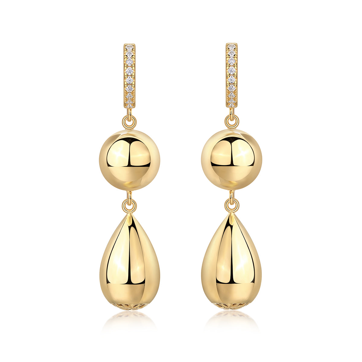 Golden Drop Earrings