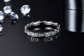 Segment Glow Moissanite Band Ring