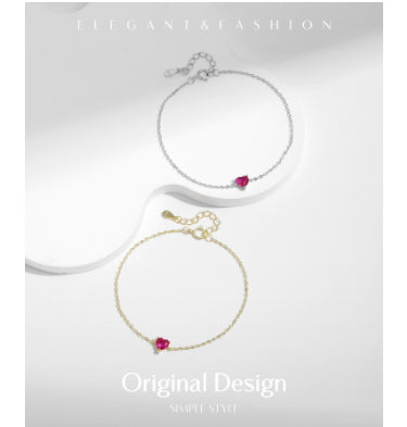 Eternal Heart Bracelet in 925 Sterling Silver