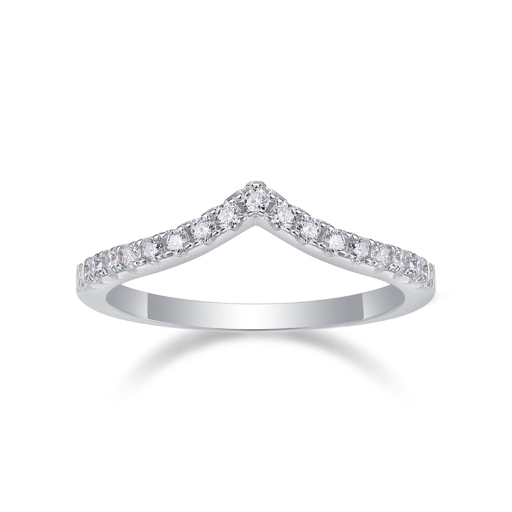 Embrace Curve Moissanite Ring