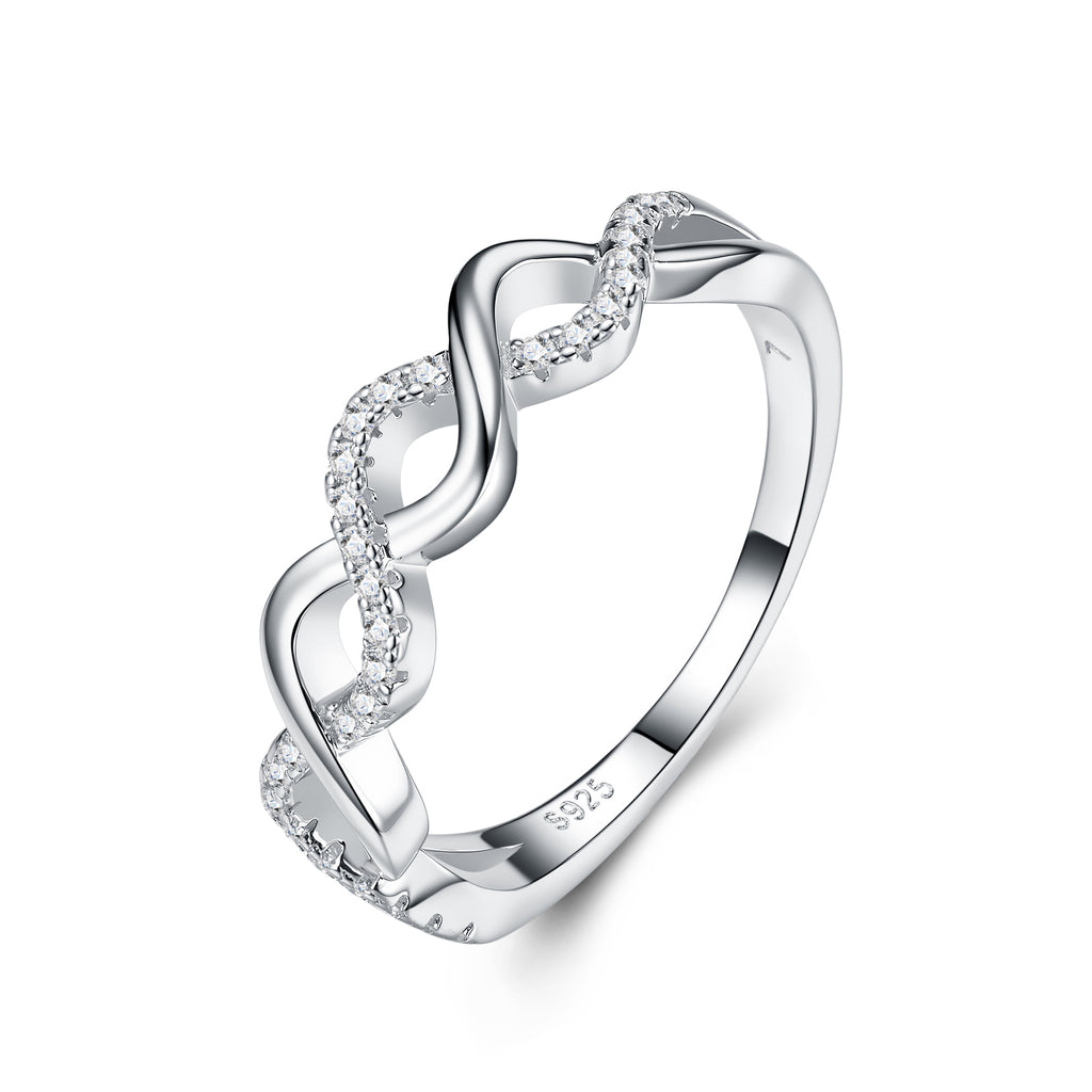 Eternal Wave Moissanite Ring