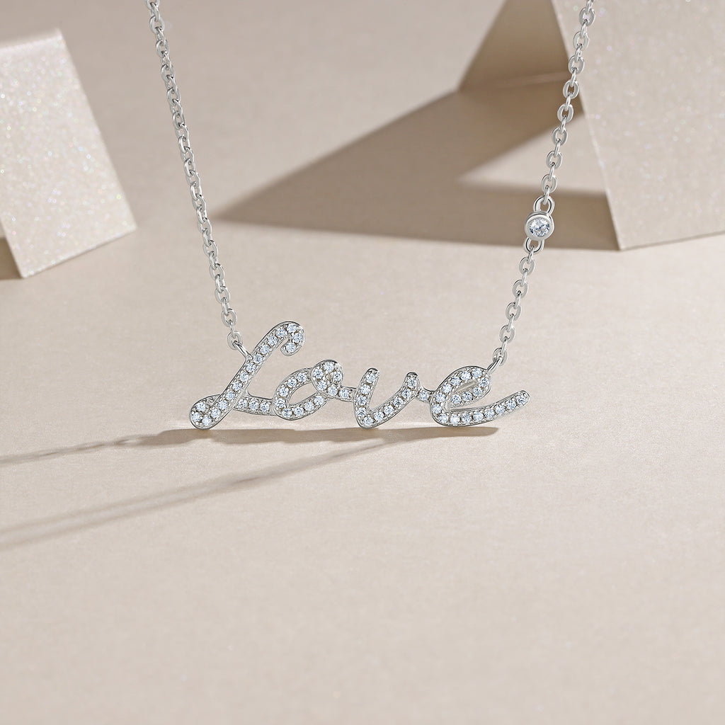 Love Script Necklace