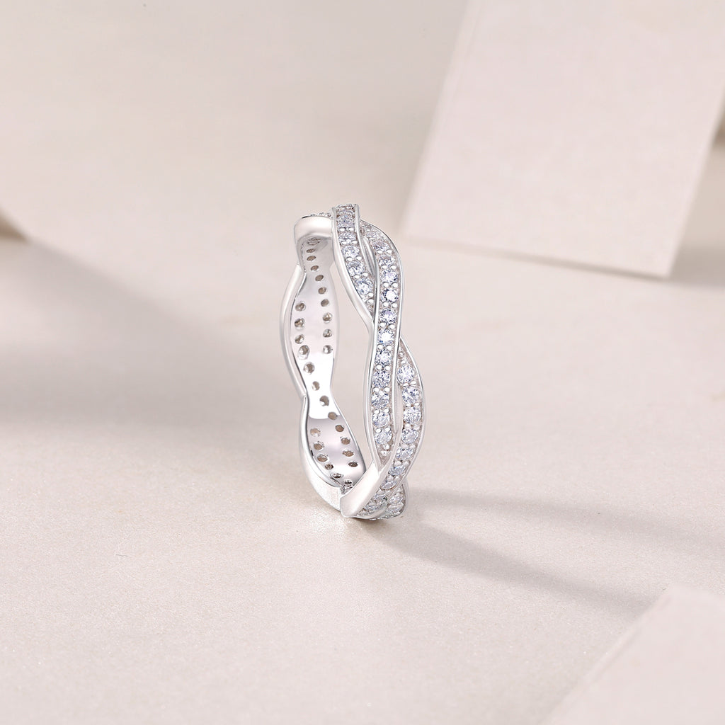 Twilight Cross Moissanite Ring