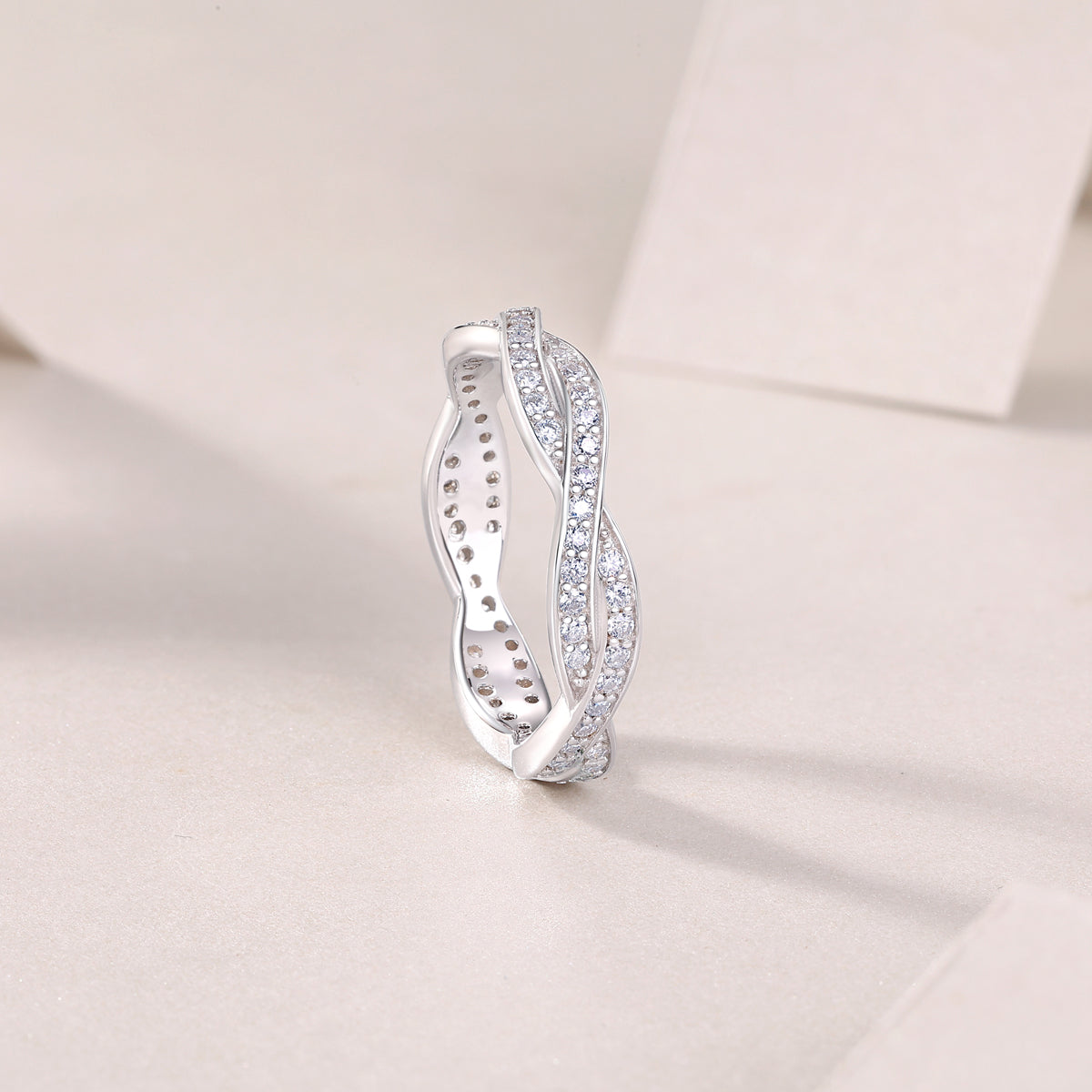 Twilight Cross Moissanite Ring