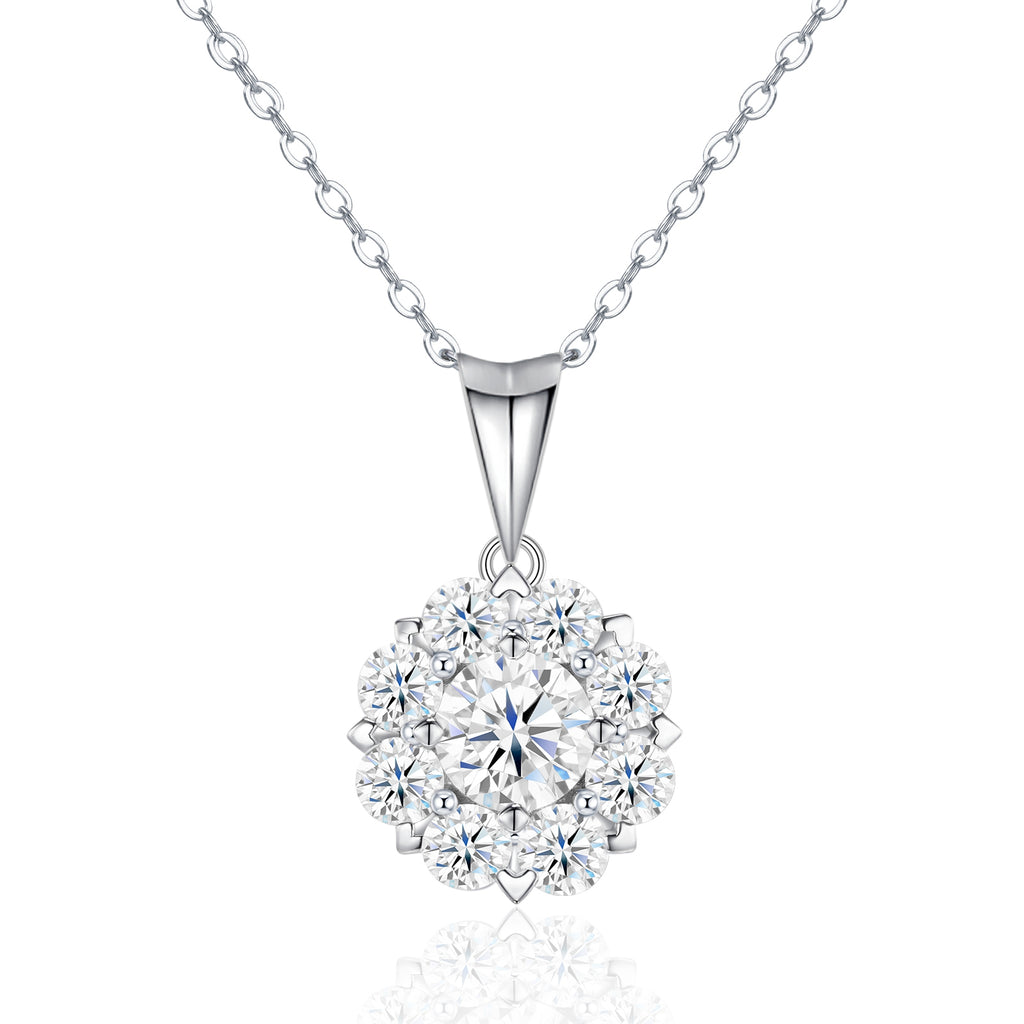 Celestial Bloom Moissanite Necklace